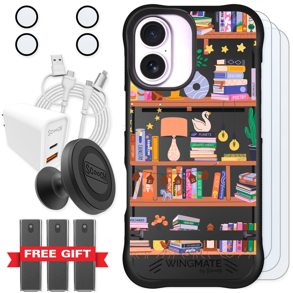 Scooch Wingmate Little Library for iPhone 17 — Ultimate Bundle