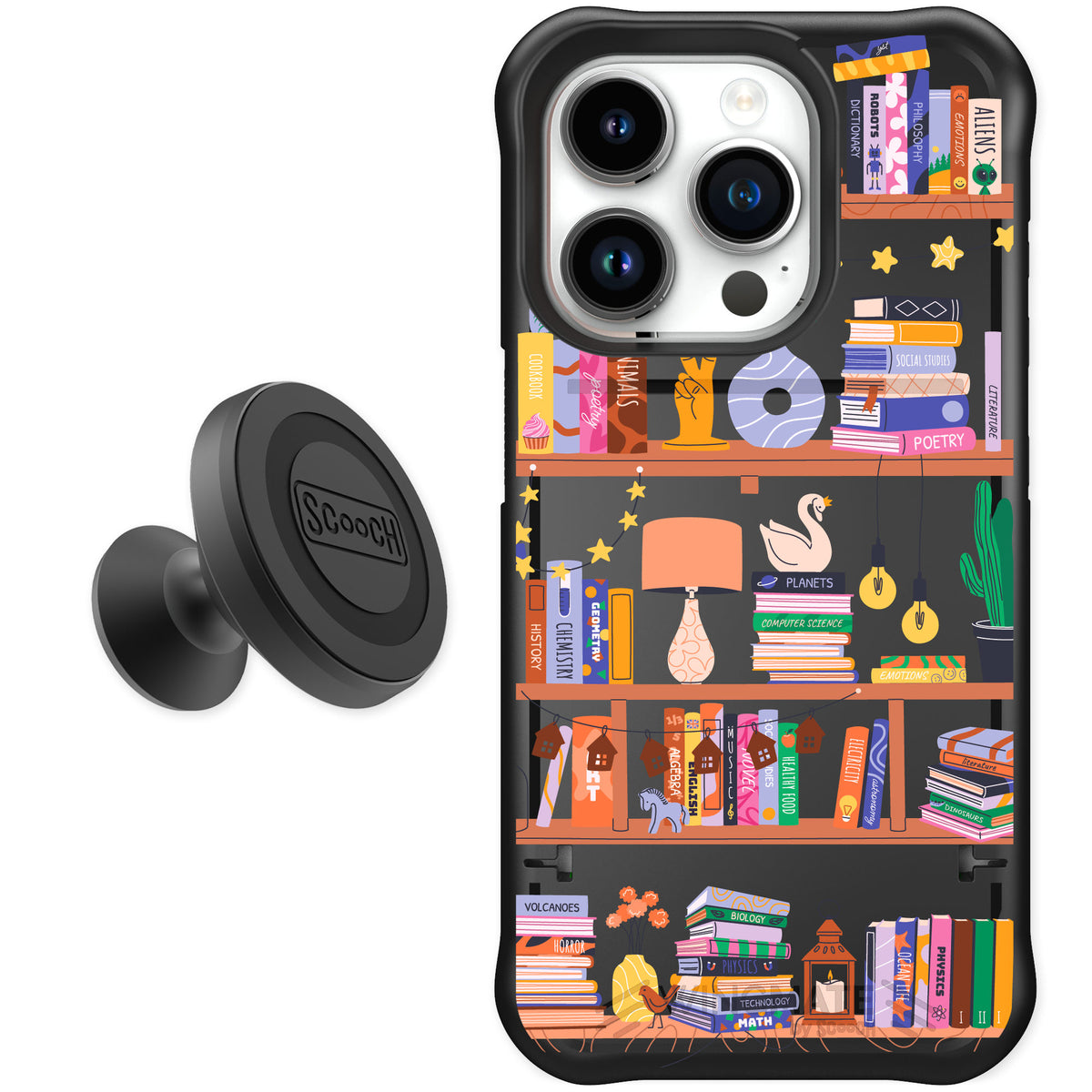 Scooch Wingmate Little Library for iPhone 15 Pro — Starter Bundle