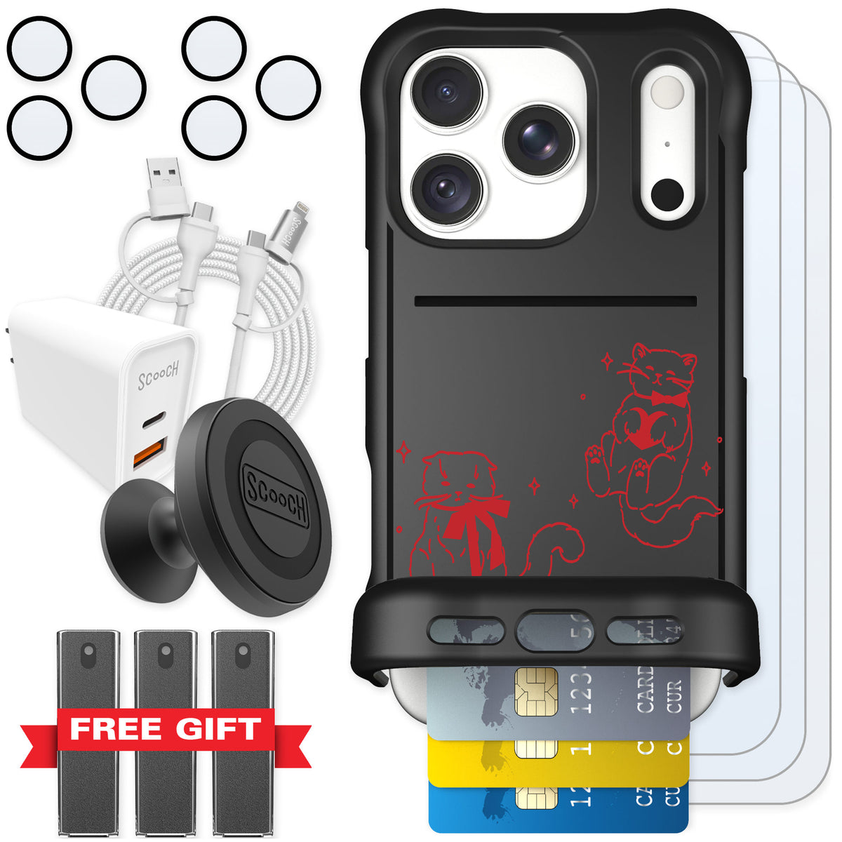 Scooch Wingmate Cupid's Cats for iPhone 18 Pro — Ultimate Bundle