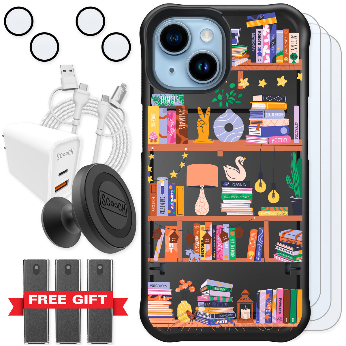 Scooch Wingmate Little Library for iPhone 15 — Ultimate Bundle