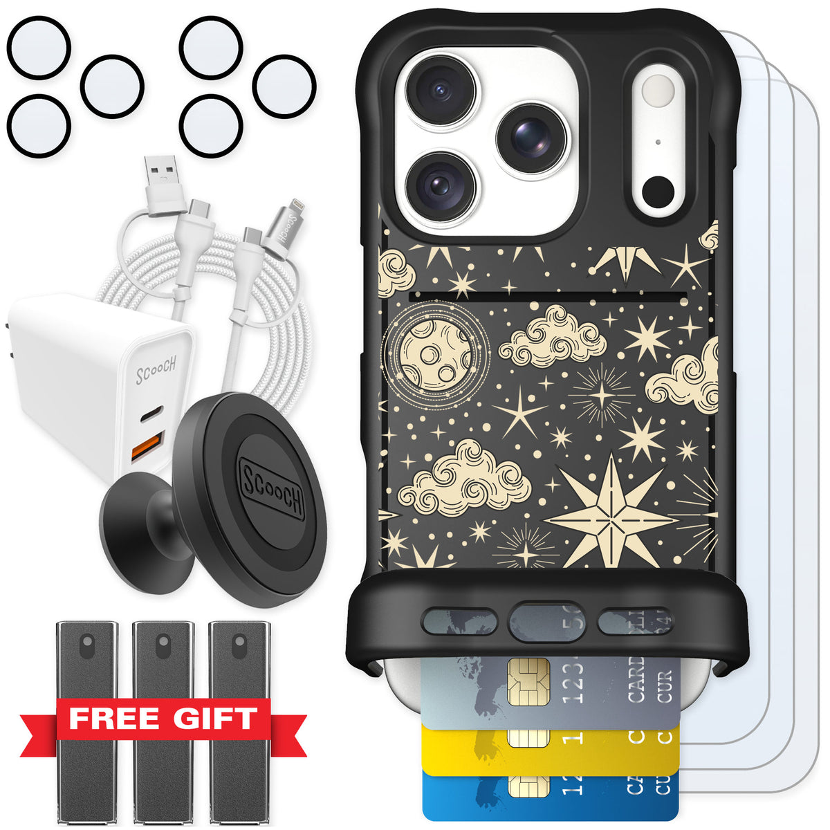 Scooch Wingmate Celestial Sleep for iPhone 18 Pro — Ultimate Bundle