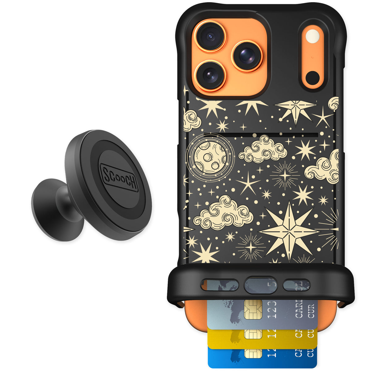 Scooch Wingmate Celestial Sleep for iPhone 17 Pro Max — Starter Bundle