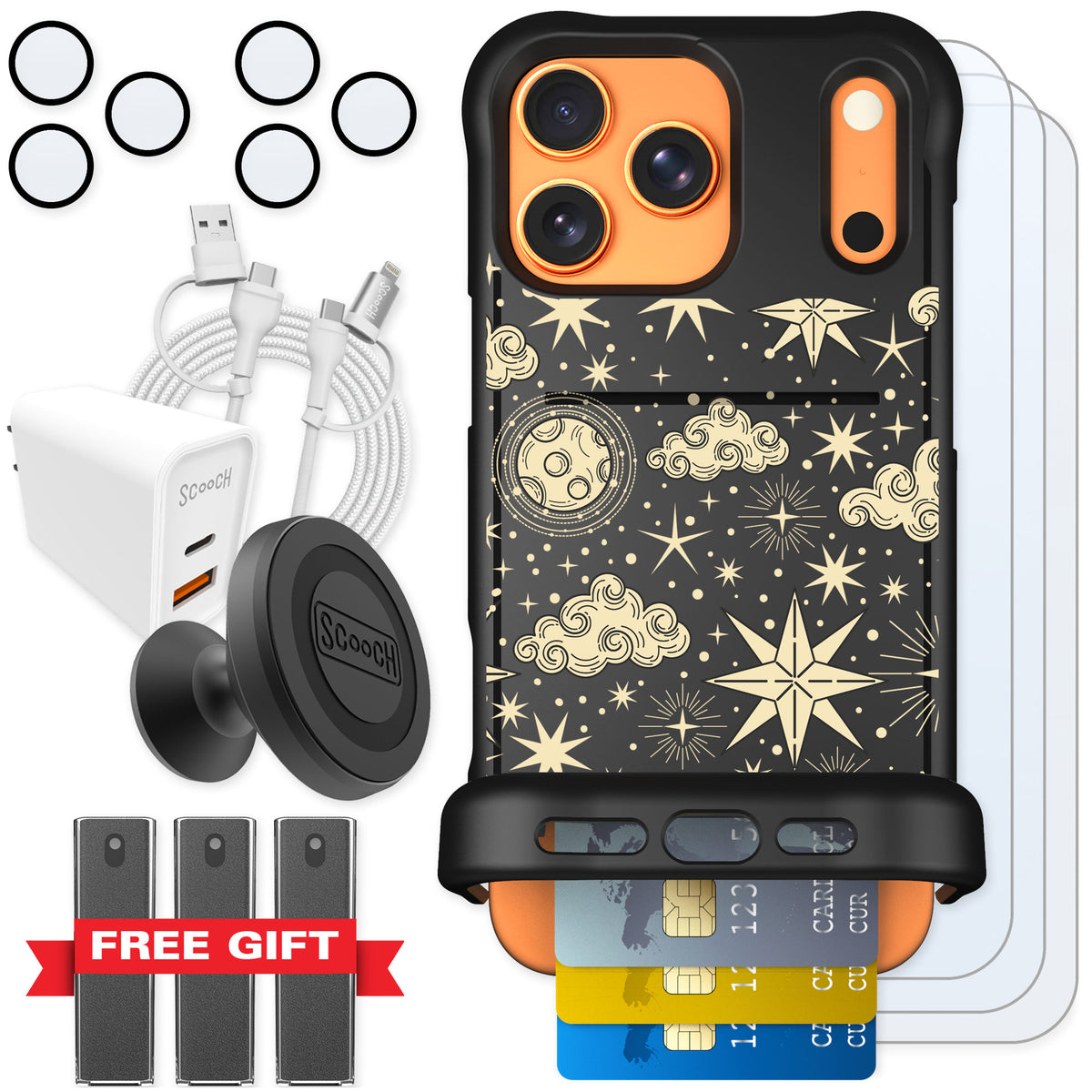 Scooch Wingmate Celestial Sleep for iPhone 17 Pro Max — Ultimate Bundle