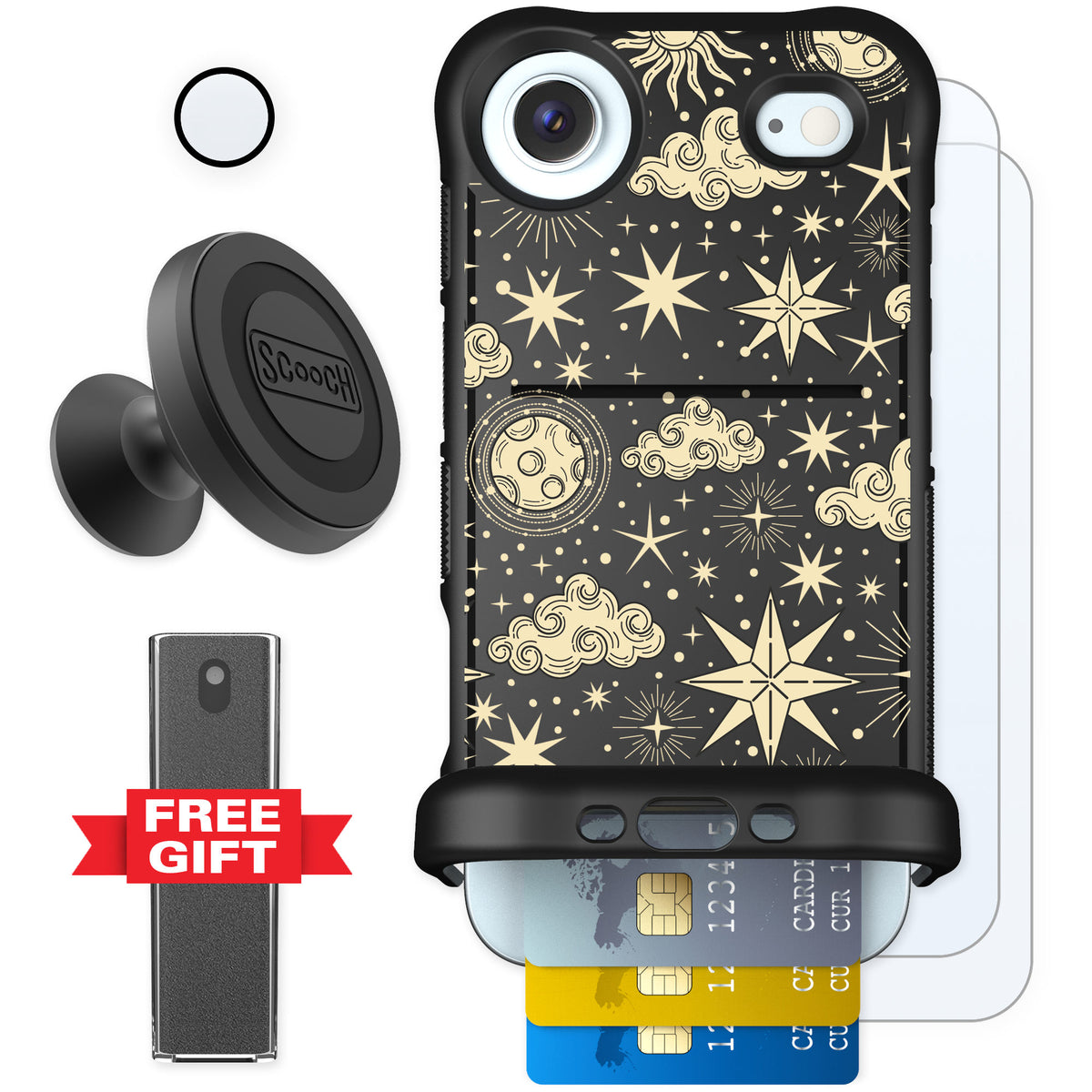 Scooch Wingmate Celestial Sleep for iPhone Air — Defender Bundle