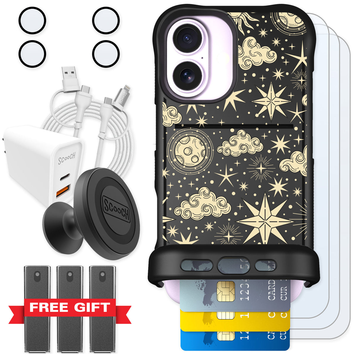 Scooch Wingmate Celestial Sleep for iPhone 17 — Ultimate Bundle