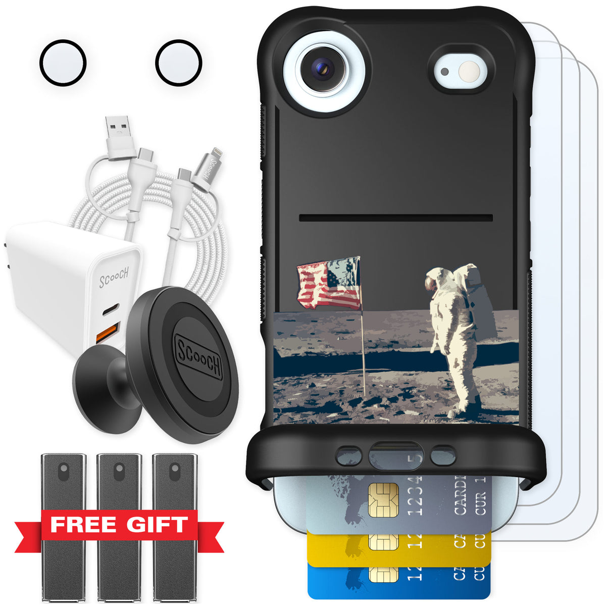 Scooch Wingmate Lunar Landing for iPhone Air — Ultimate Bundle