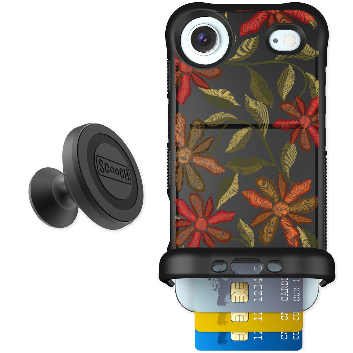 Scooch Wingmate Floral Tapestry for iPhone Air — Starter Bundle