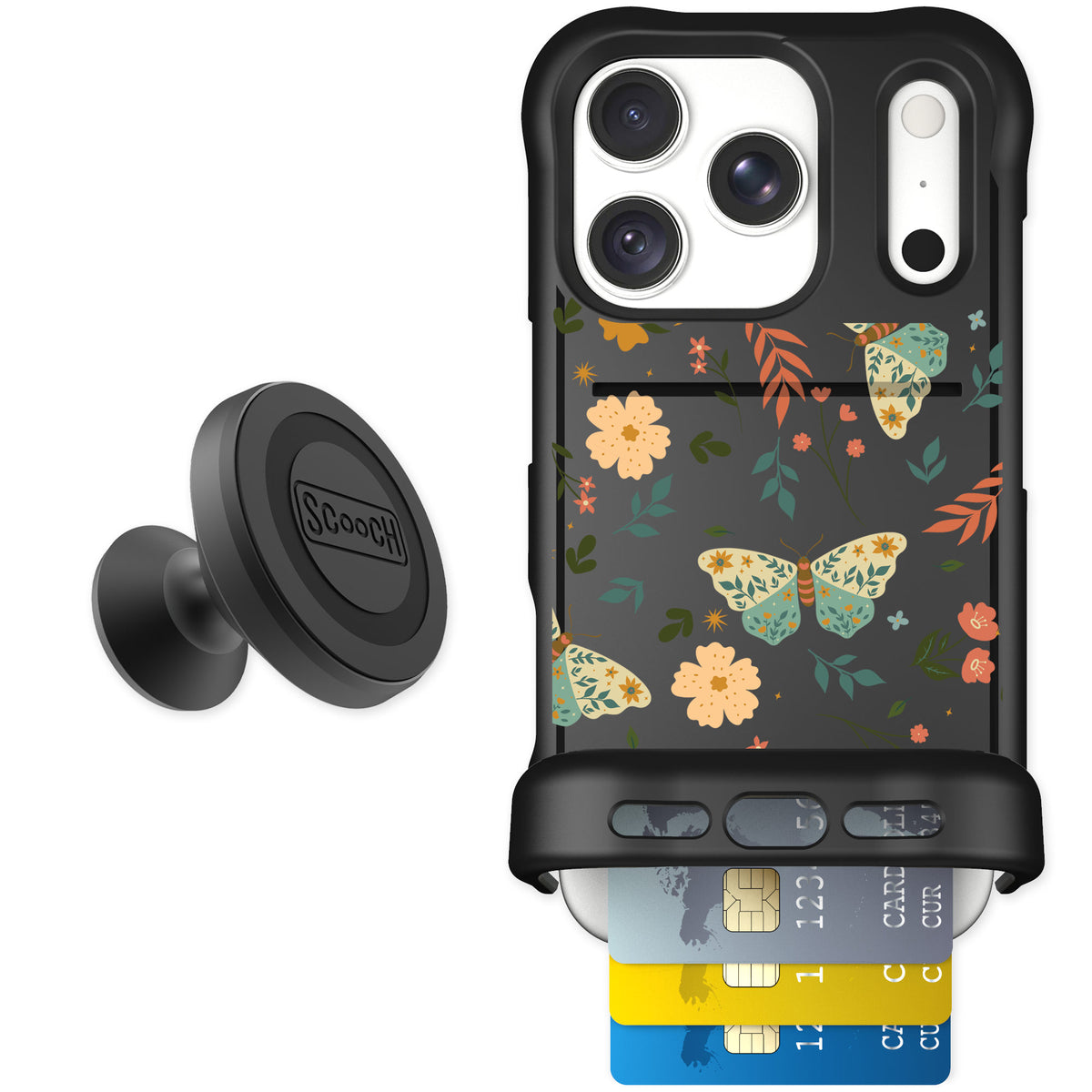 Scooch Wingmate Boho Nights for iPhone 18 Pro — Starter Bundle