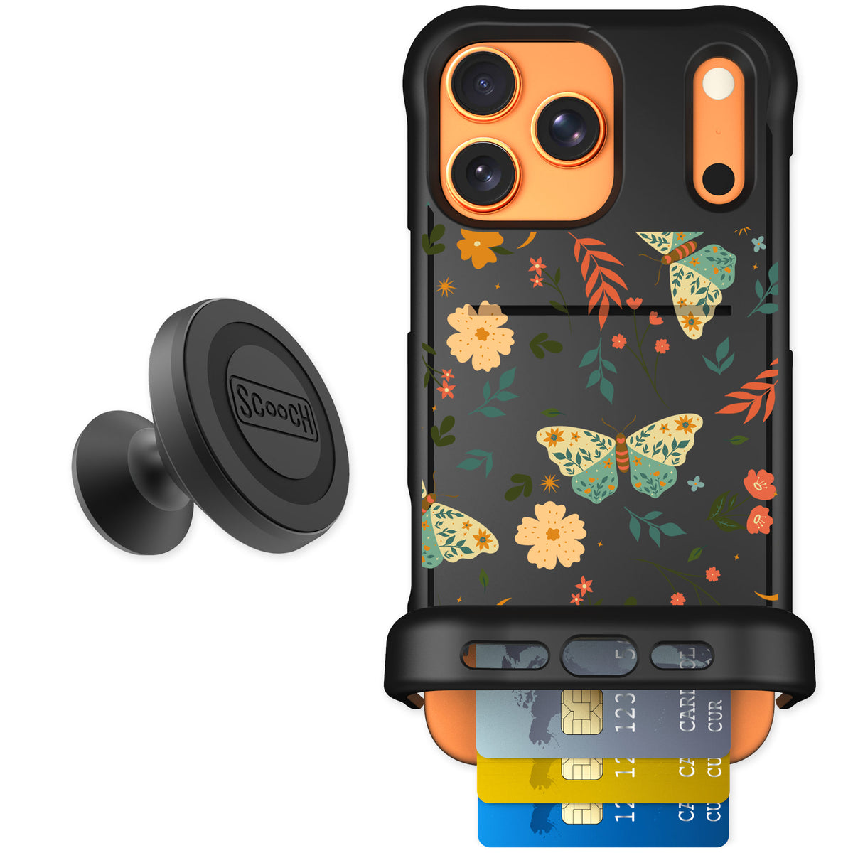 Scooch Wingmate Boho Nights for iPhone 17 Pro Max — Starter Bundle