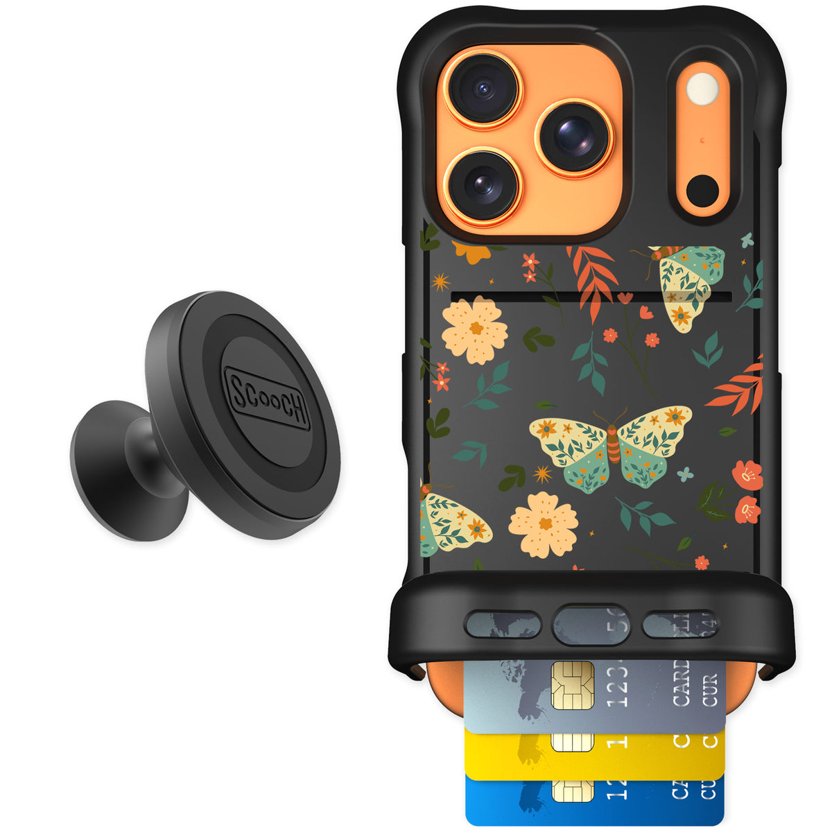 Scooch Wingmate Boho Nights for iPhone 17 Pro — Starter Bundle