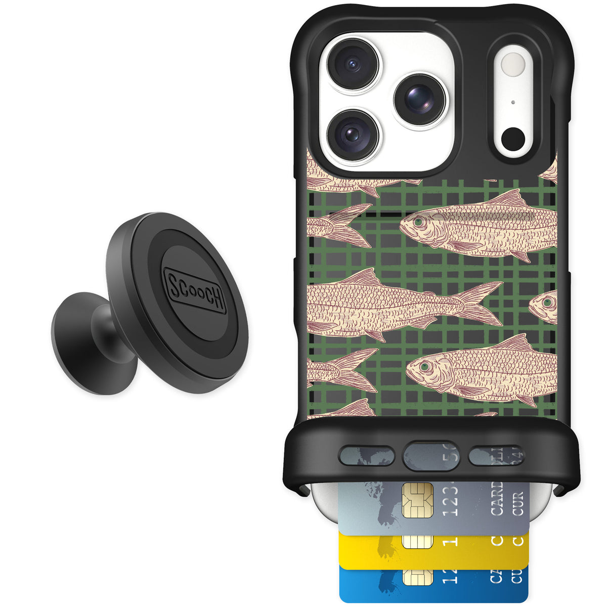 Scooch Wingmate Fresh Catch for iPhone 18 Pro — Starter Bundle