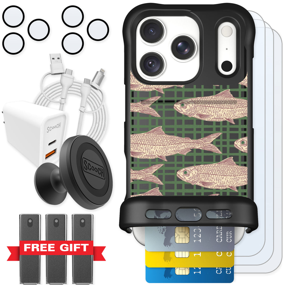 Scooch Wingmate Fresh Catch for iPhone 18 Pro — Ultimate Bundle