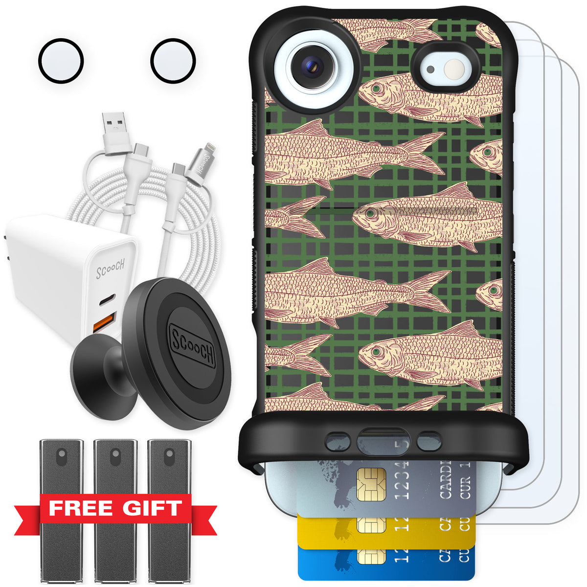 Scooch Wingmate Fresh Catch for iPhone Air — Ultimate Bundle