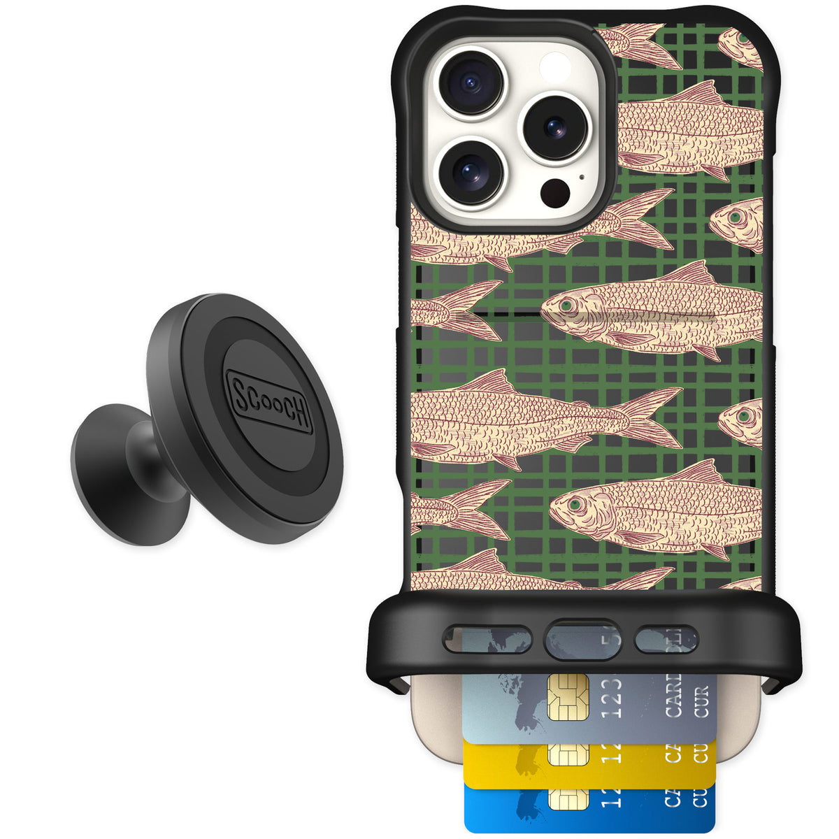 Scooch Wingmate Fresh Catch for iPhone 16 Pro Max — Starter Bundle