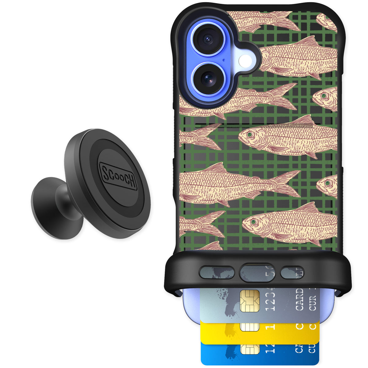 Scooch Wingmate Fresh Catch for iPhone 16 — Starter Bundle