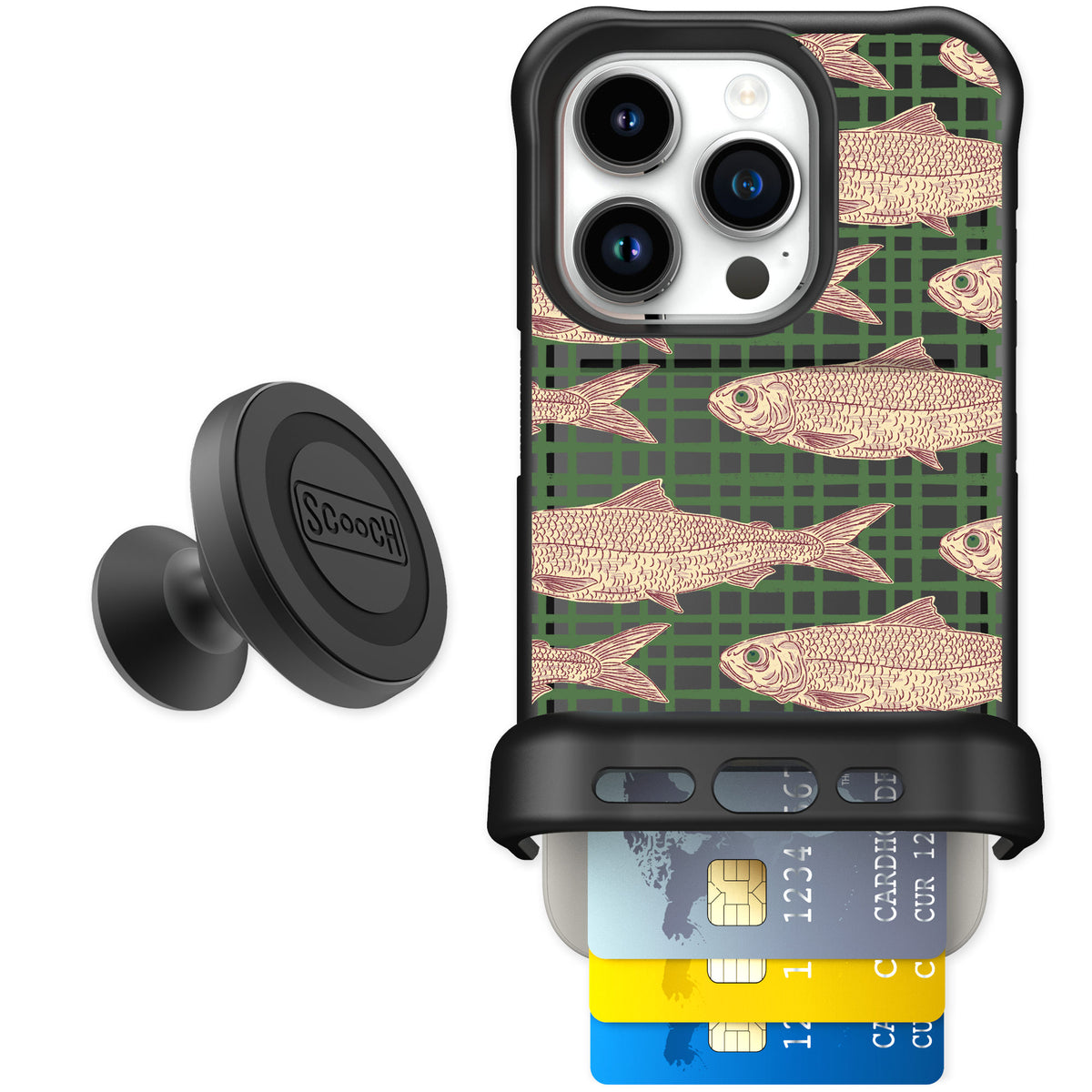 Scooch Wingmate Fresh Catch for iPhone 15 Pro — Starter Bundle