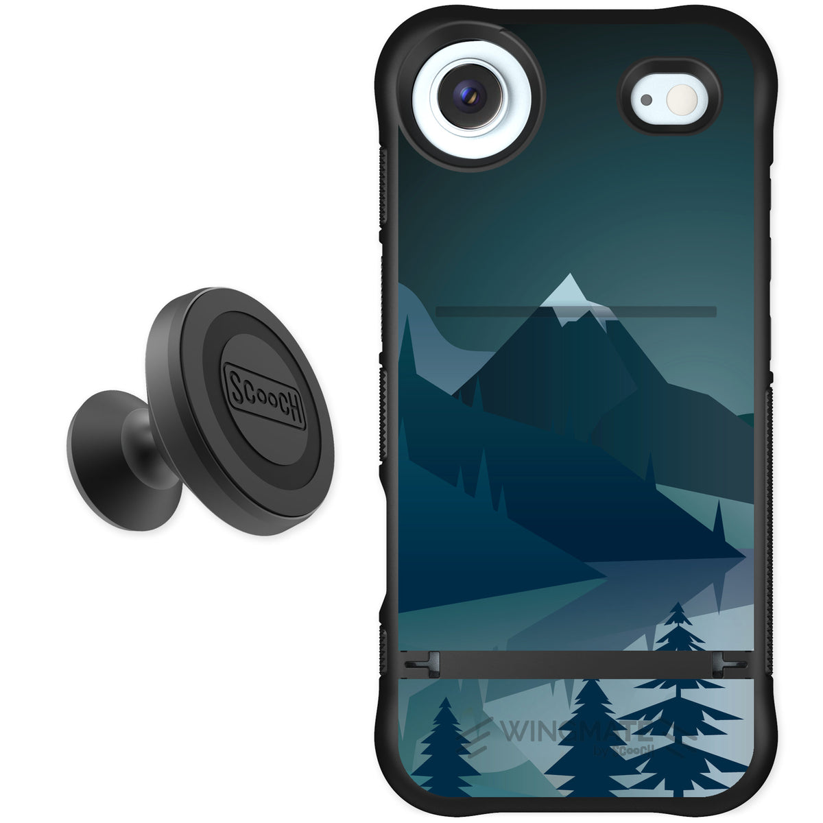 Scooch Wingmate Midnight Ridge for iPhone Air — Starter Bundle