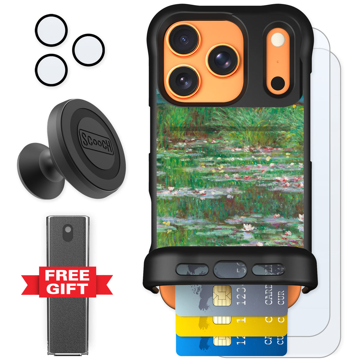 Scooch Wingmate Japanese Footbridge for iPhone 17 Pro — Defender Bundle