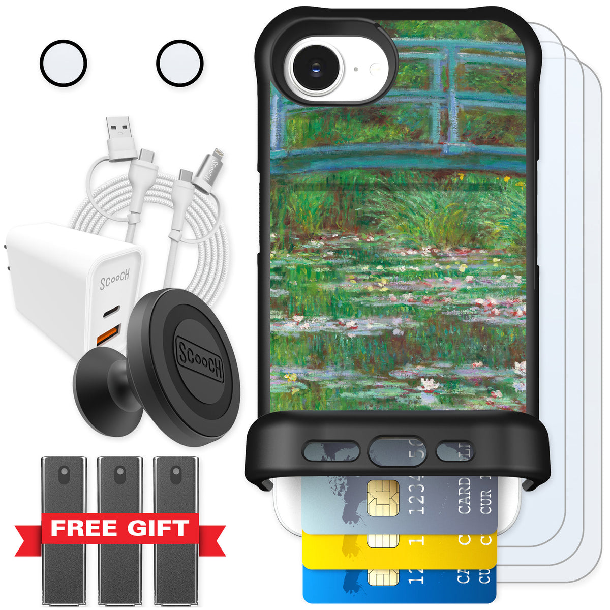 Scooch Wingmate Japanese Footbridge for iPhone 17e — Ultimate Bundle