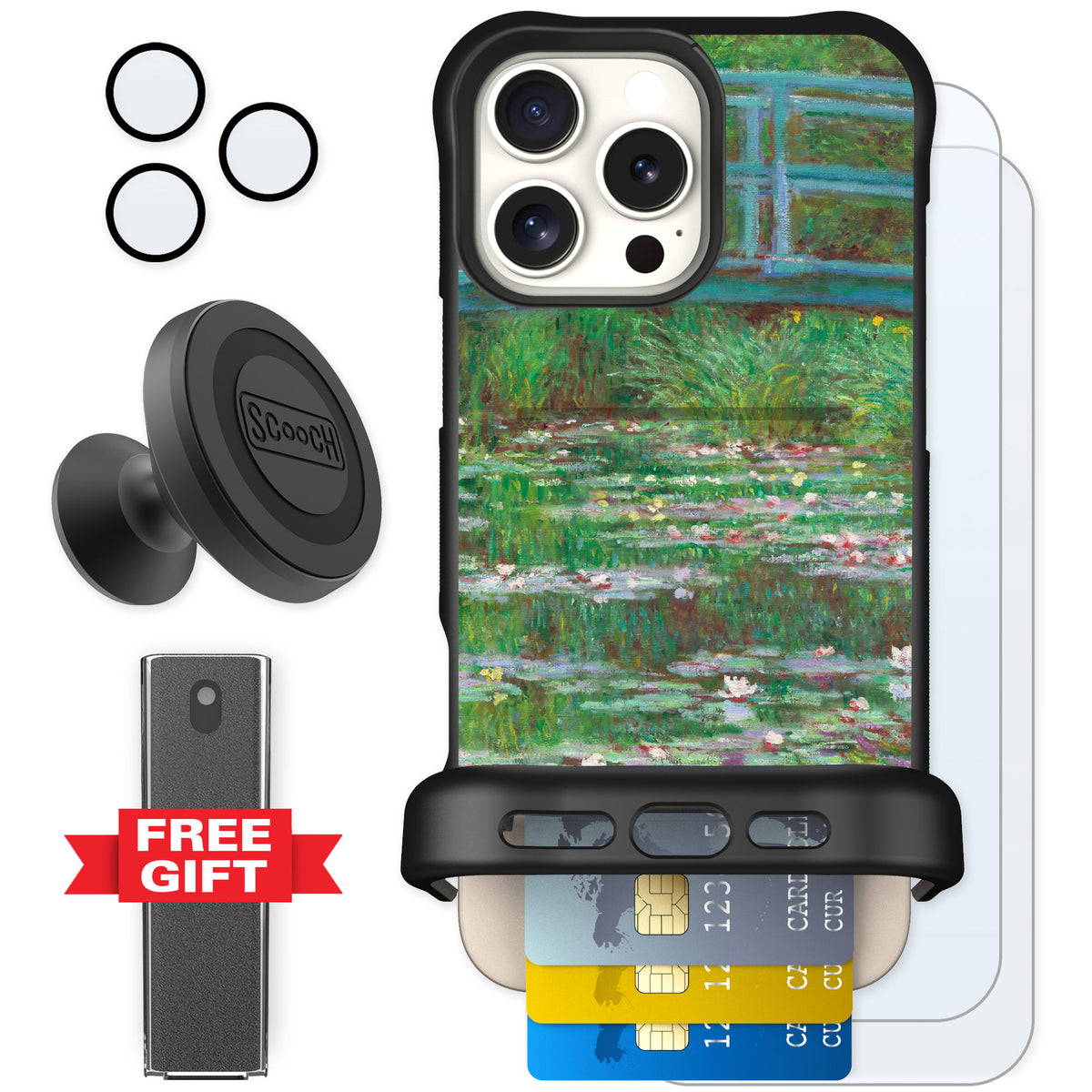 Scooch Wingmate Japanese Footbridge for iPhone 16 Pro Max — Defender Bundle