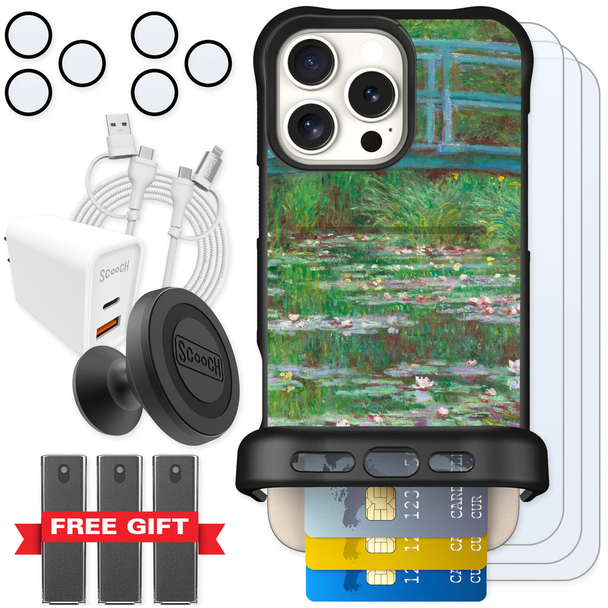 Scooch Wingmate Japanese Footbridge for iPhone 16 Pro Max — Ultimate Bundle