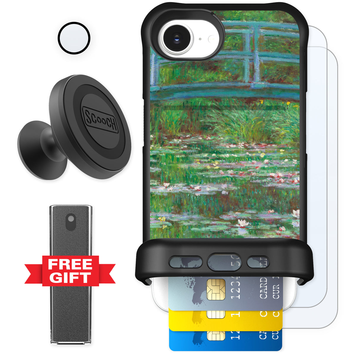 Scooch Wingmate Japanese Footbridge for iPhone 16e — Defender Bundle