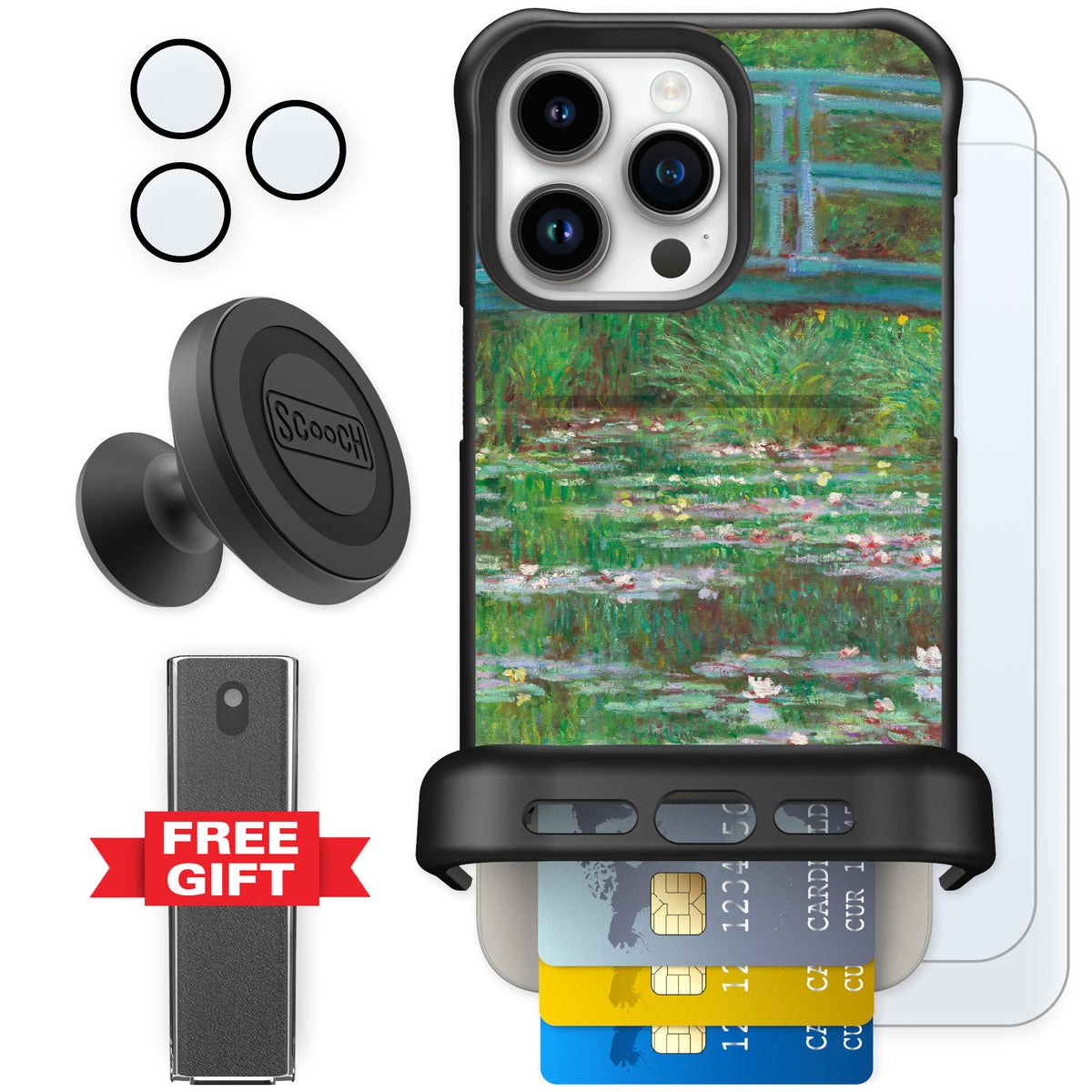 Scooch Wingmate Japanese Footbridge for iPhone 15 Pro Max — Defender Bundle