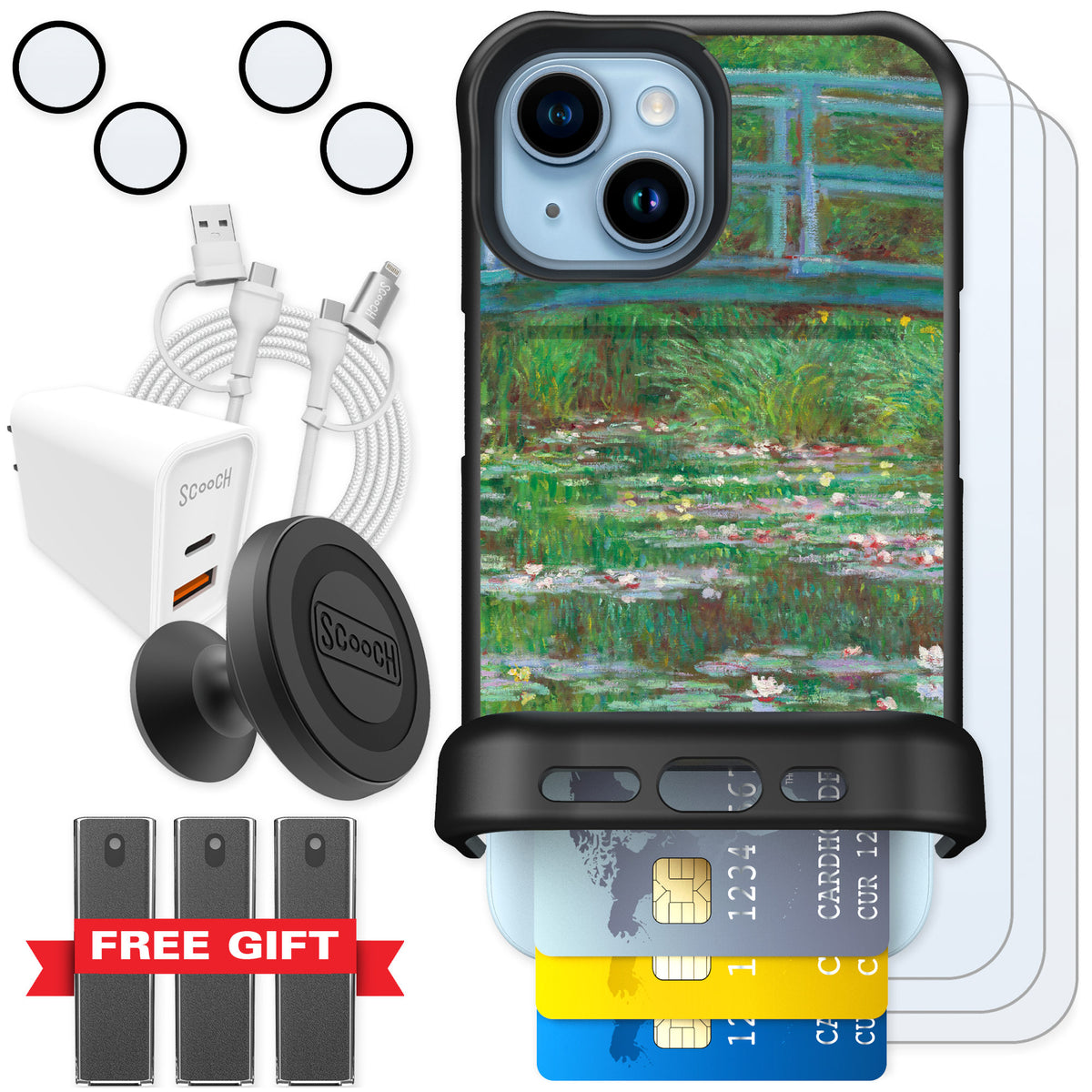Scooch Wingmate Japanese Footbridge for iPhone 15 — Ultimate Bundle