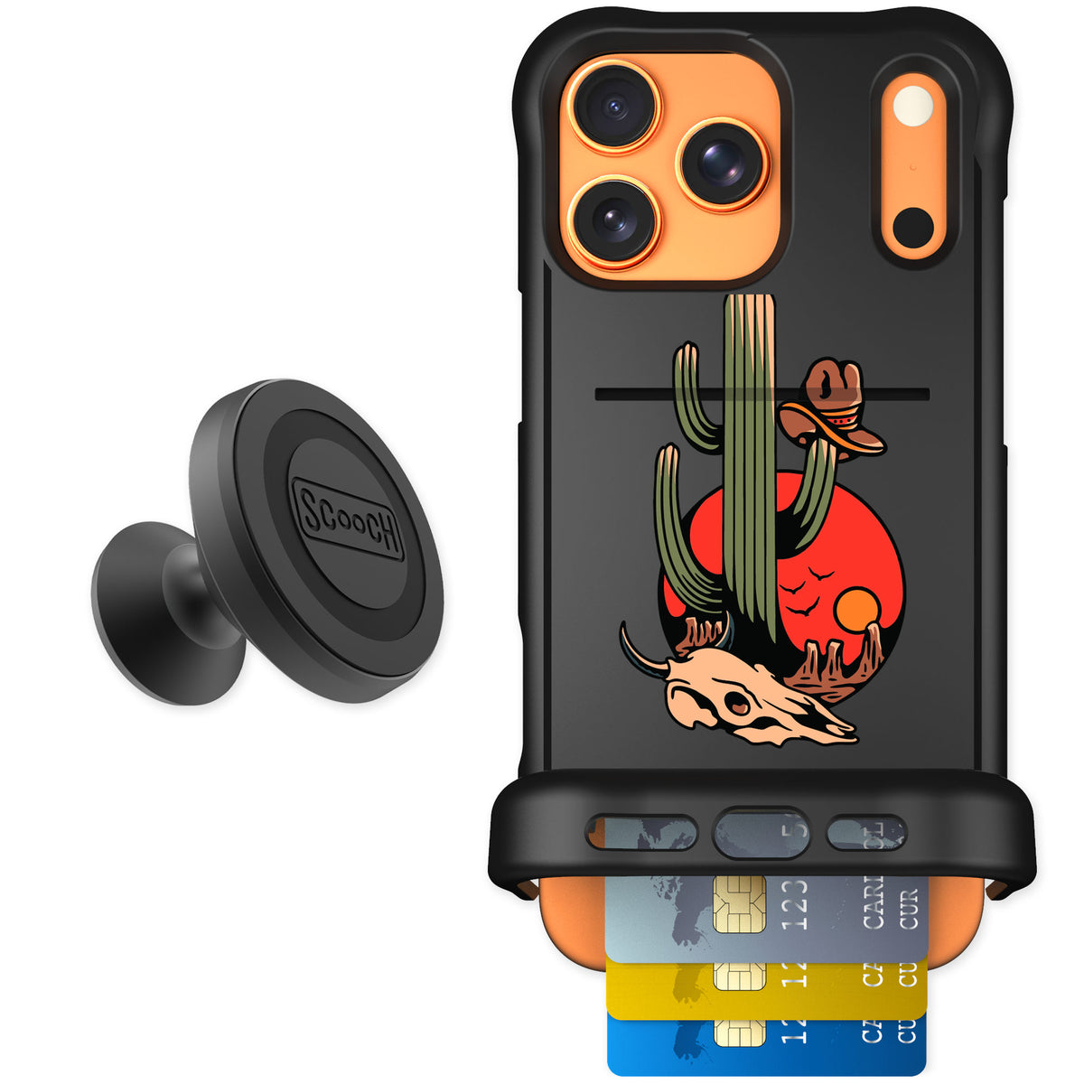 Scooch Wingmate Cactus Flash for iPhone 17 Pro Max — Starter Bundle