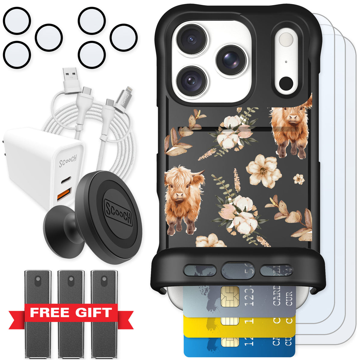 Scooch Wingmate Baby Cow for iPhone 18 Pro — Ultimate Bundle