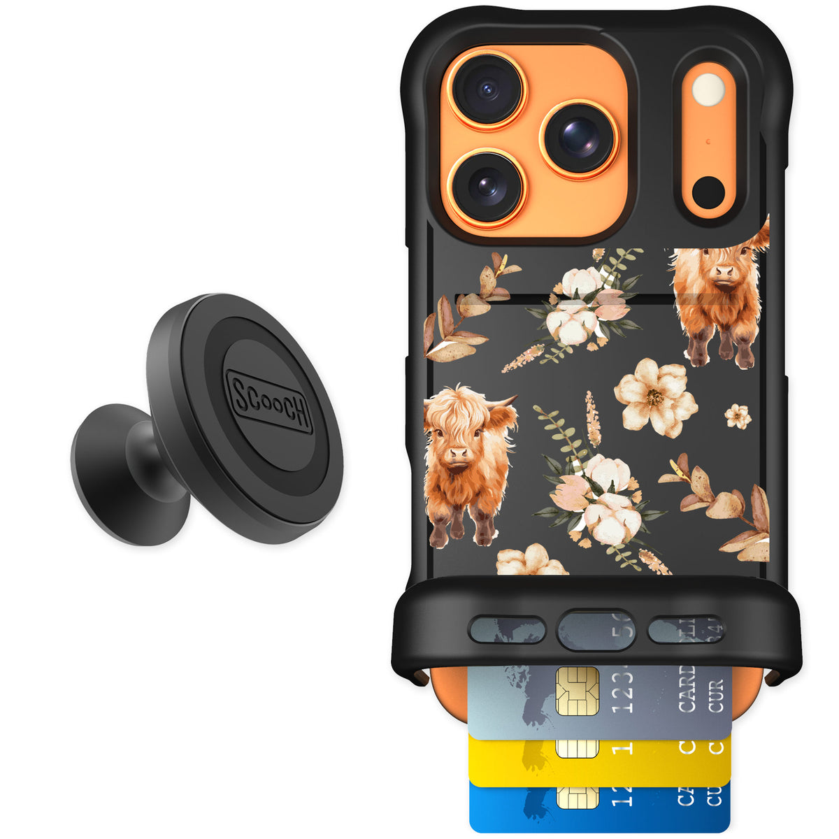 Scooch Wingmate Baby Cow for iPhone 17 Pro — Starter Bundle