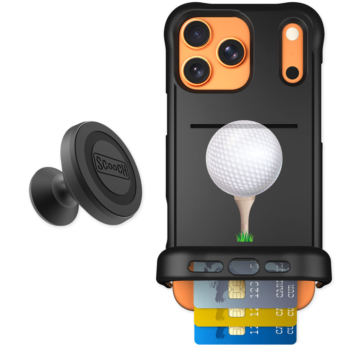Scooch Wingmate Tee Time for iPhone 17 Pro Max — Starter Bundle