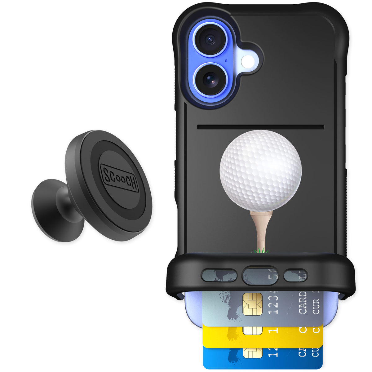 Scooch Wingmate Tee Time for iPhone 16 — Starter Bundle