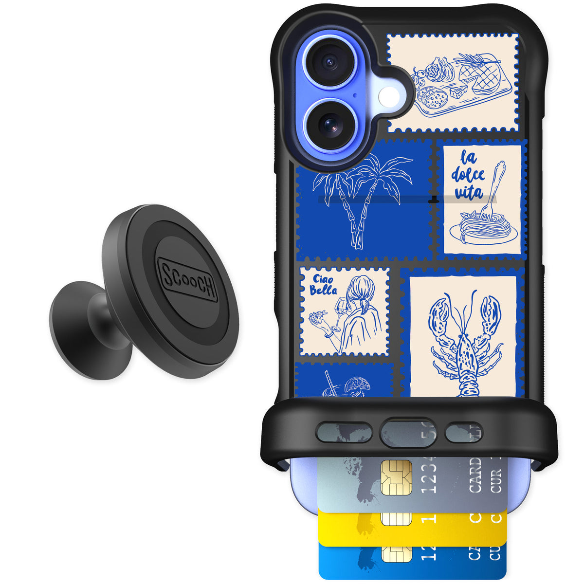 Scooch Wingmate Euro Summer for iPhone 16 — Starter Bundle