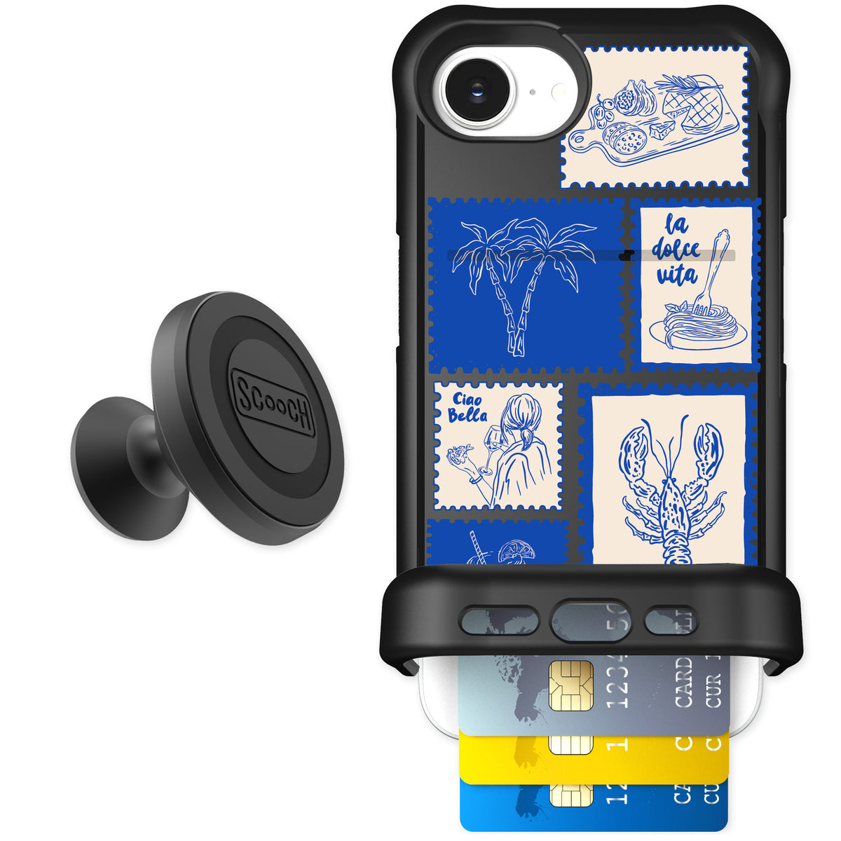 Scooch Wingmate Euro Summer for iPhone 16e — Starter Bundle
