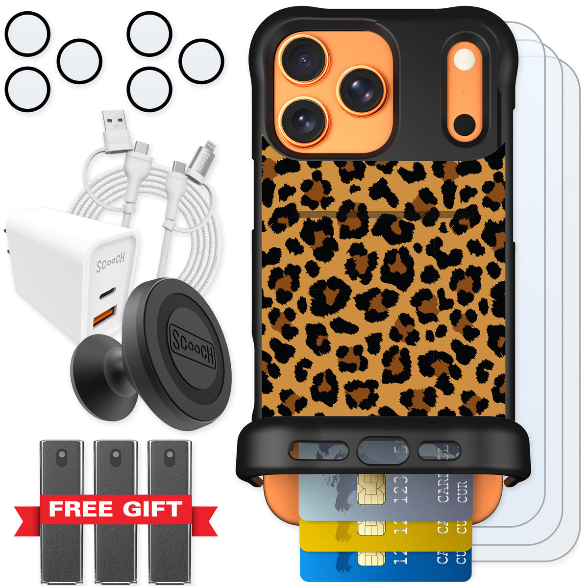 Scooch Wingmate Fierce Feline for iPhone 17 Pro Max — Ultimate Bundle