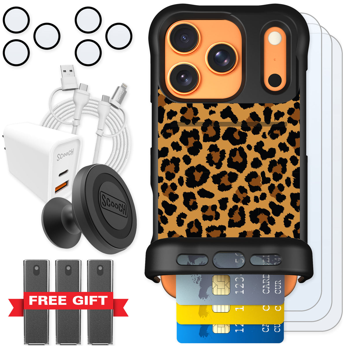 Scooch Wingmate Fierce Feline for iPhone 17 Pro — Ultimate Bundle