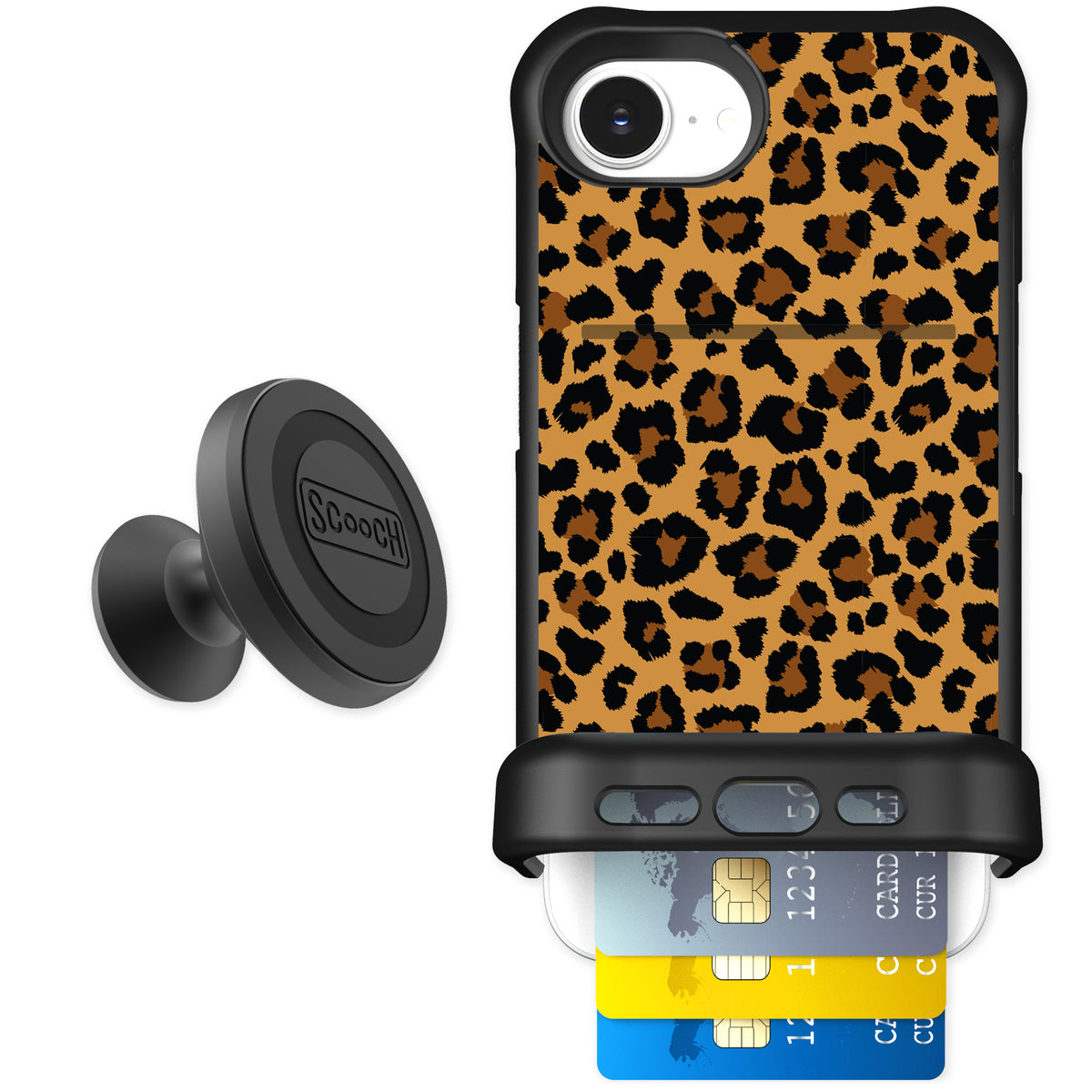 Scooch Wingmate Fierce Feline for iPhone 16e — Starter Bundle