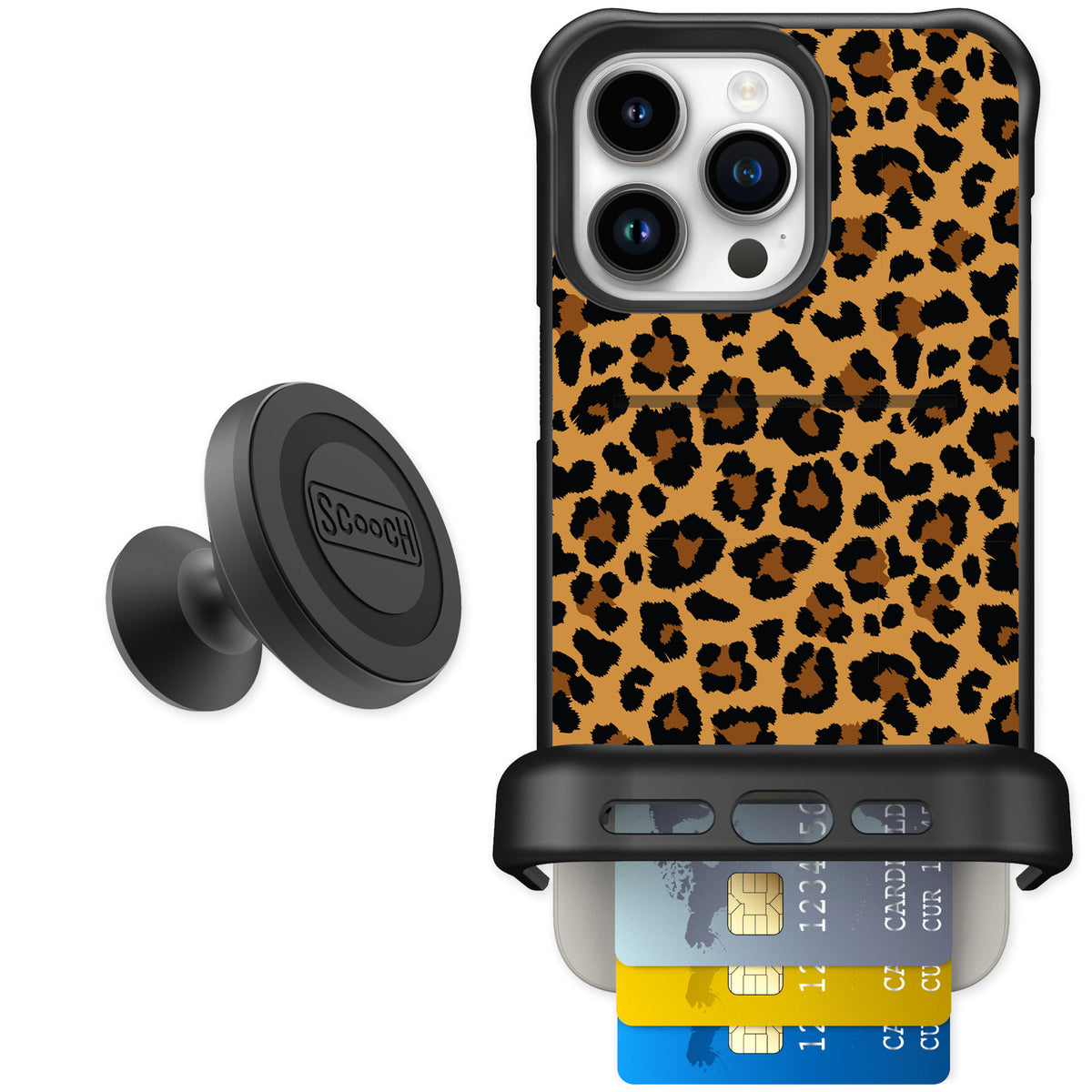 Scooch Wingmate Fierce Feline for iPhone 15 Pro Max — Starter Bundle