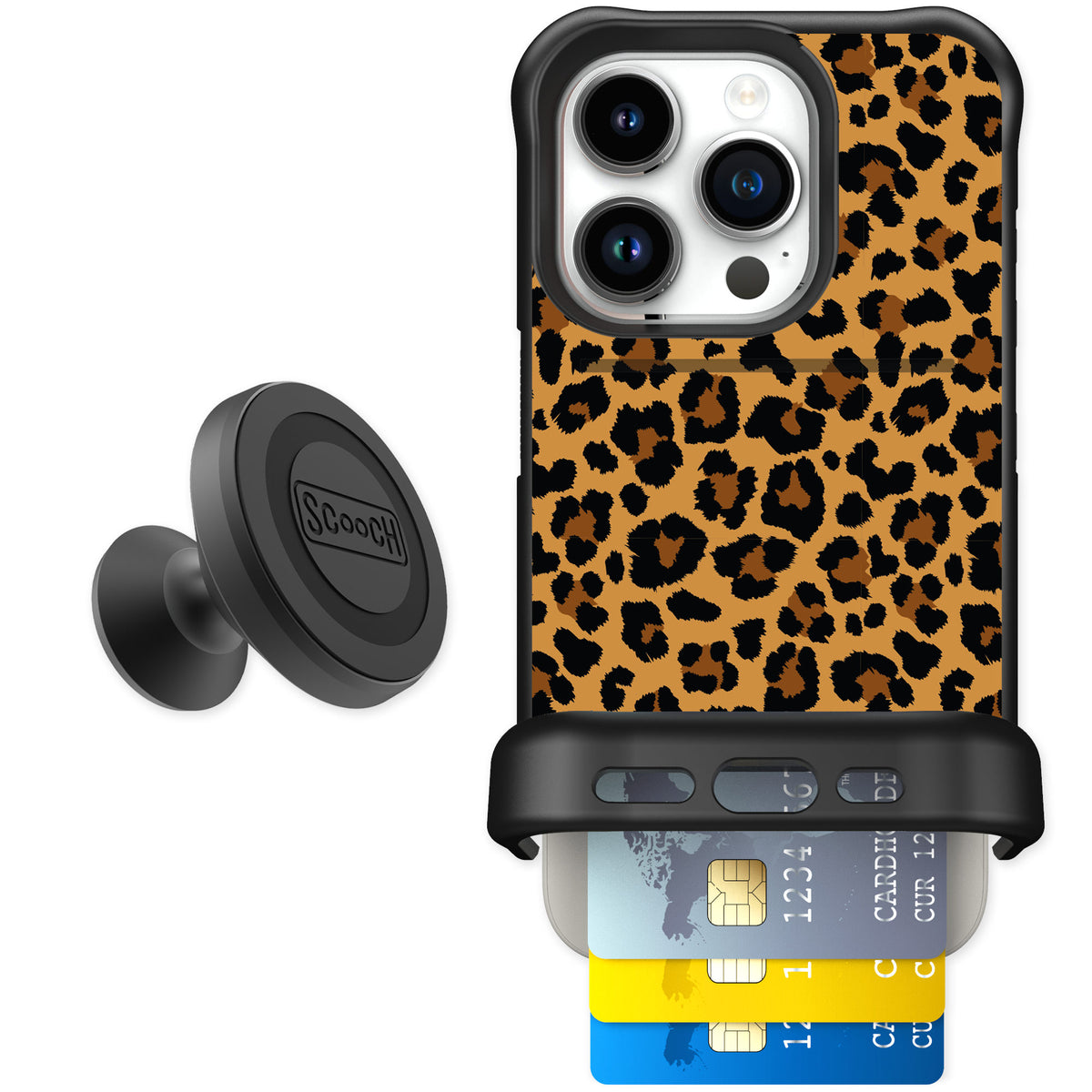 Scooch Wingmate Fierce Feline for iPhone 15 Pro — Starter Bundle