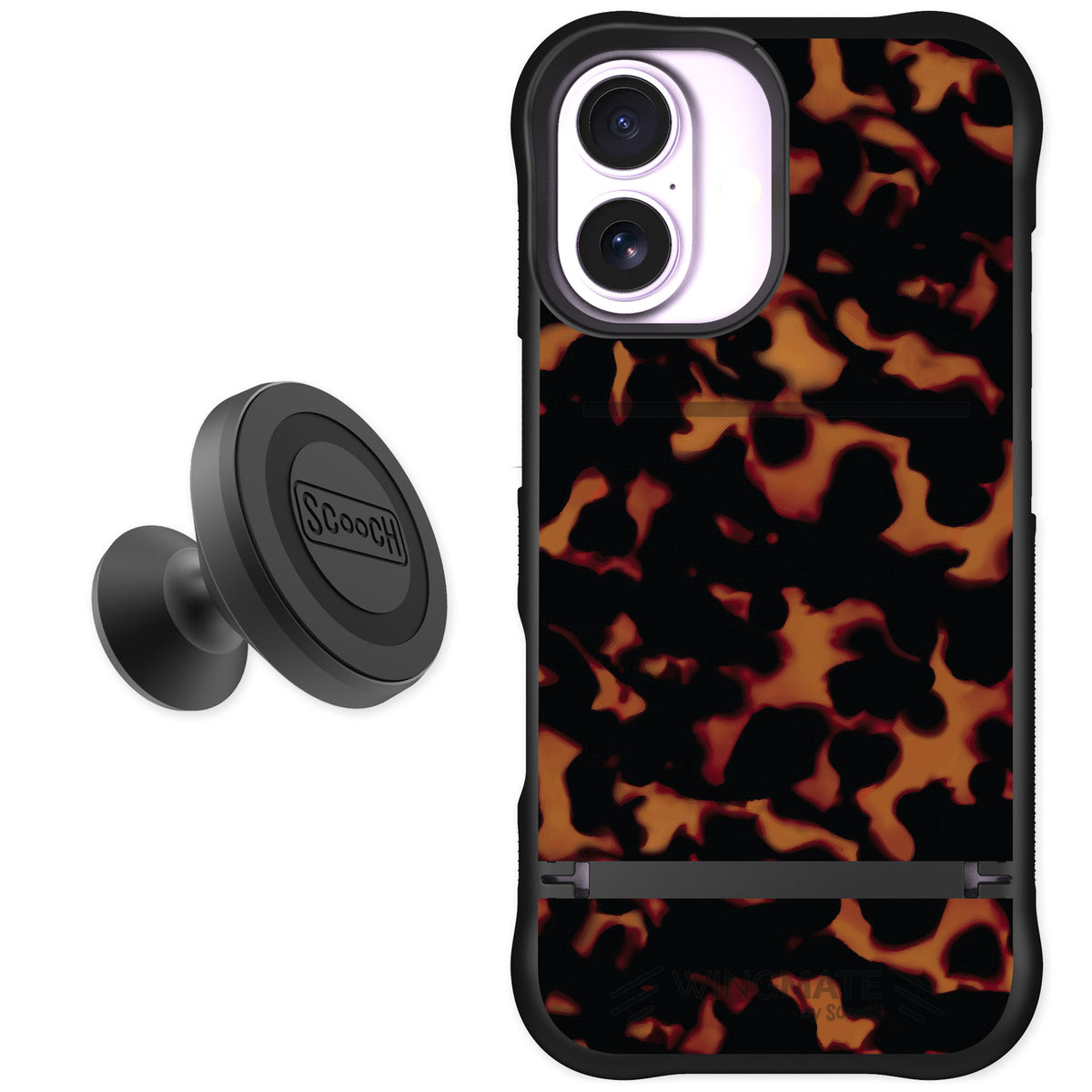 Scooch Wingmate Tortoise Shell for iPhone 17 — Starter Bundle