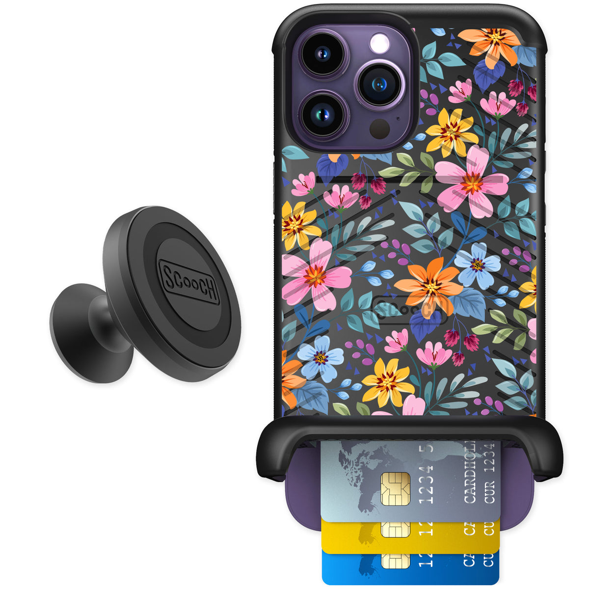 Scooch Wingmate Full Bloom for iPhone 14 Pro Max — Starter Bundle