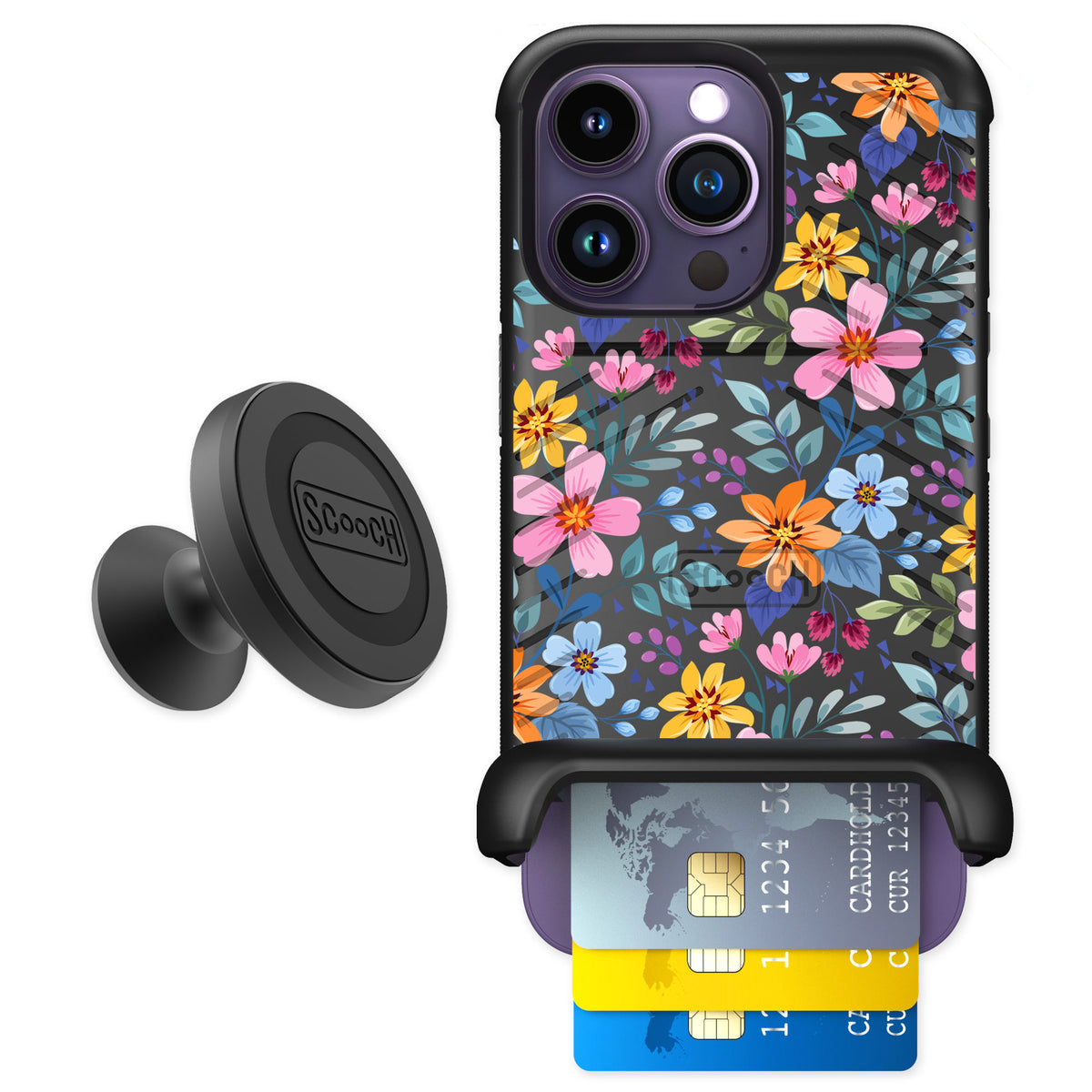 Scooch Wingmate Full Bloom for iPhone 14 Pro — Starter Bundle