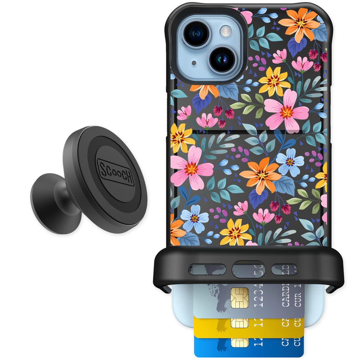 Scooch Wingmate Full Bloom for iPhone 14 Plus — Starter Bundle