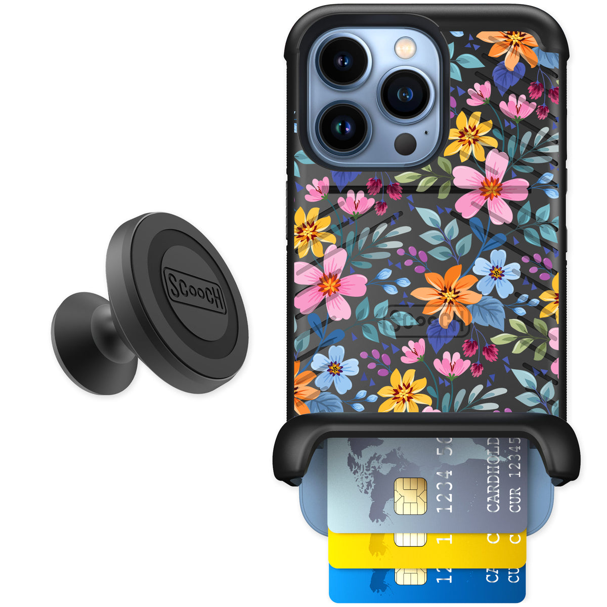 Scooch Wingmate Full Bloom for iPhone 13 Pro — Starter Bundle