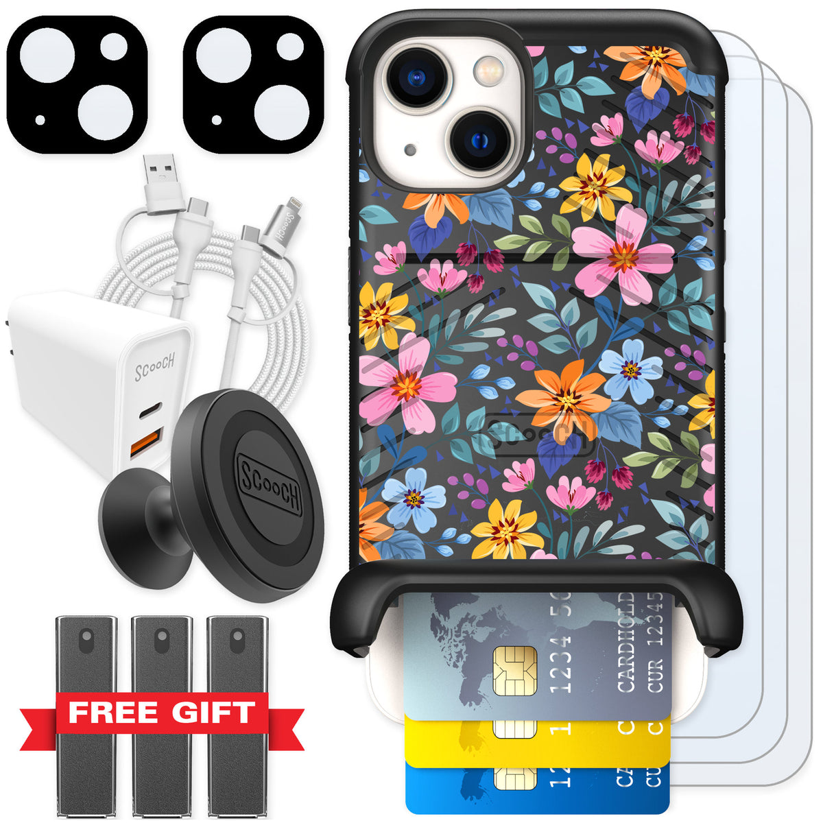 Scooch Wingmate Full Bloom for iPhone 13 — Ultimate Bundle