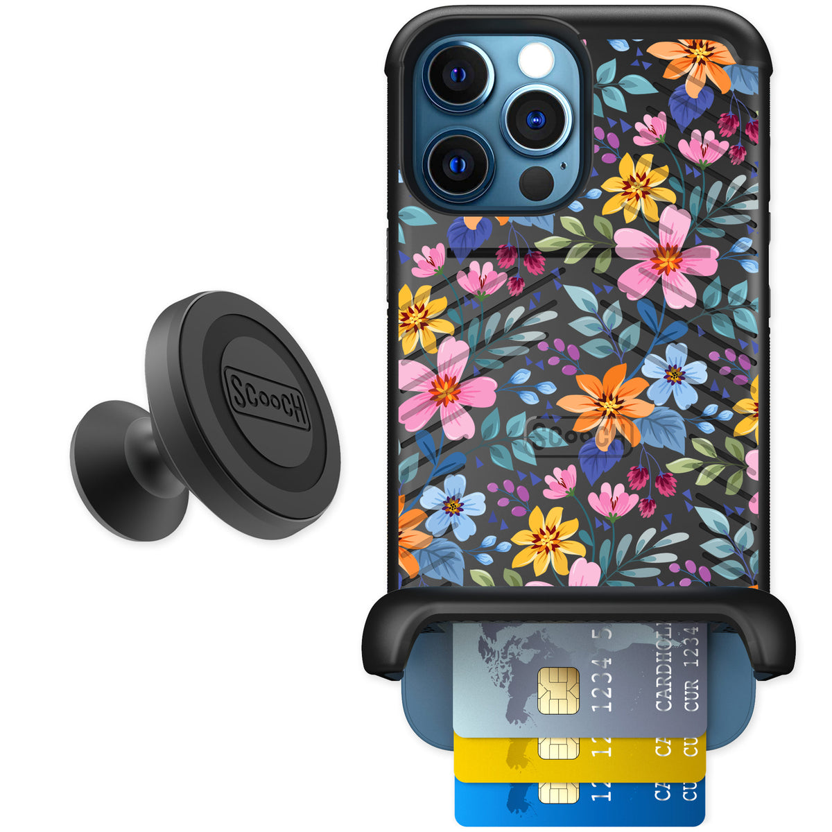 Scooch Wingmate Full Bloom for iPhone 12 Pro Max — Starter Bundle