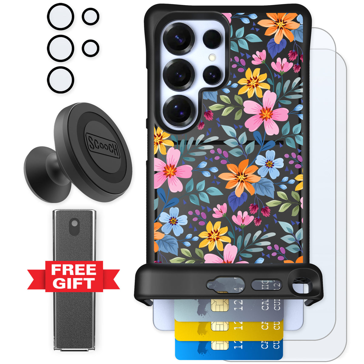 Scooch Wingmate Full Bloom for Galaxy S25 Ultra — Defender Bundle