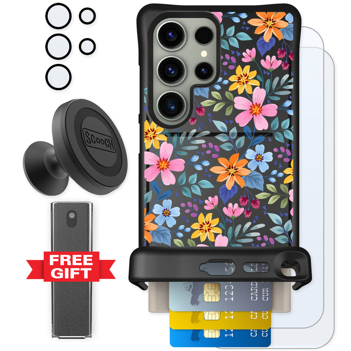 Scooch Wingmate Full Bloom for Galaxy S24 Ultra — Defender Bundle