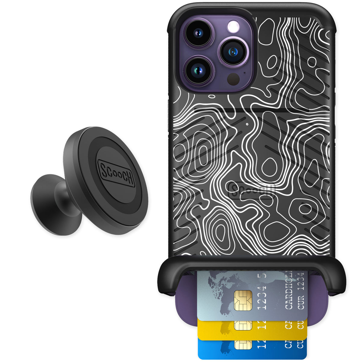 Scooch Wingmate Topography for iPhone 14 Pro Max — Starter Bundle